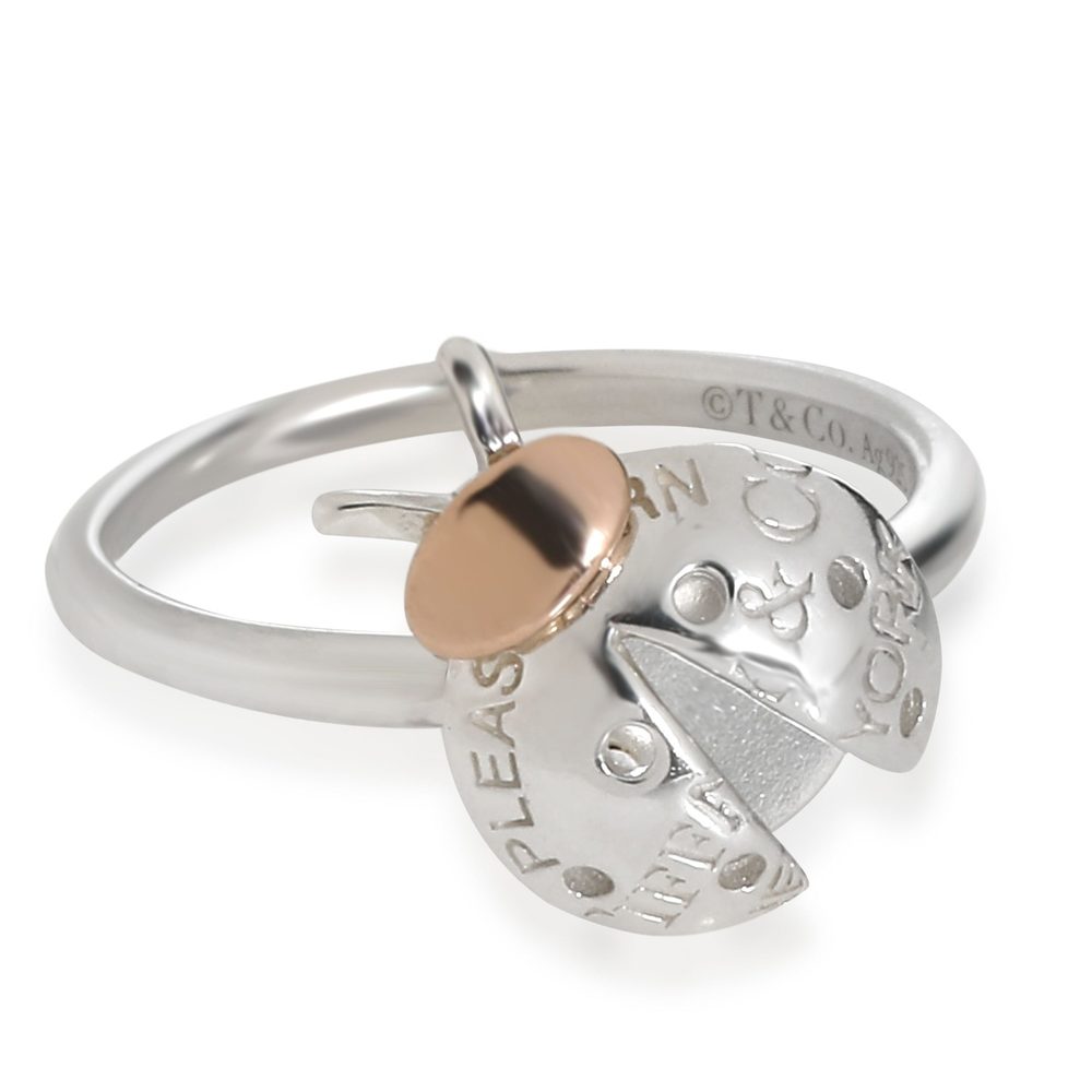 Return to Tiffany Love Bugs Ladybug Ring in 18K Pink Gold/Sterling Silver